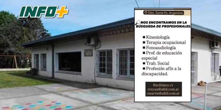 El hogar Santa Cecilia de Diaz busca sumar profesionales de la salud