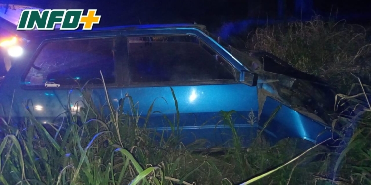 Un auto impactó contra una cuneta en zona rural de Totoras: dos heridos con lesiones de gravedad