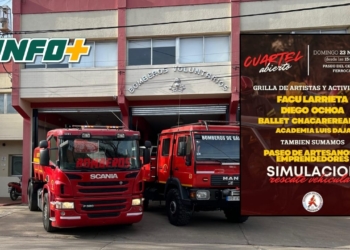 Jornada de “Cuartel Abierto” de Bomberos de Gálvez con artistas, emprendedores y simulación de rescate