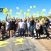 Pintaron estrellas amarillas sobre la Ruta 11 en memoria de las macielenses Yanina y Wanda