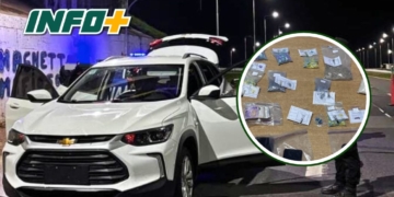 Detuvieron a un hombre que viajaba por la 34 con su hija de 4 años y gran cantidad de droga