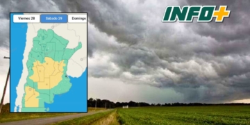 Alerta por tormentas para la región para sábado y domingo