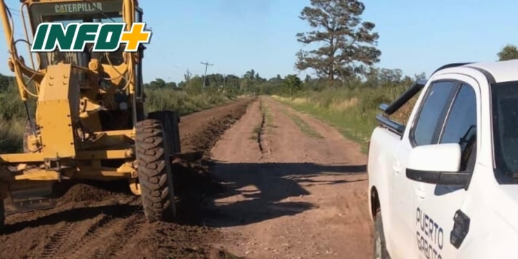 Gaboto inició la primera etapa de la recuperación de caminos rurales