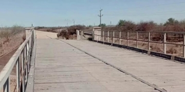 Prohibieron el tránsito pesado por daños en el puente de la Cañada entre Carrizales y Díaz
