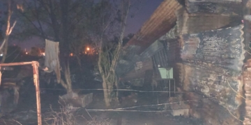 Aprehendieron a un hombre por el incendio de viviendas precarias en Gálvez