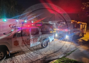Incendio en una vivienda tras la explosión de un horno: un herido con quemaduras en el rostro