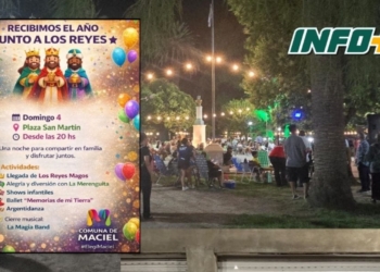 Maciel recibirá el año junto a los Reyes Magos con una gran celebración en Plaza San Martín