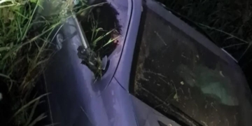 Milagro en Ruta 91: un automóvil volcó y no se registraron heridos