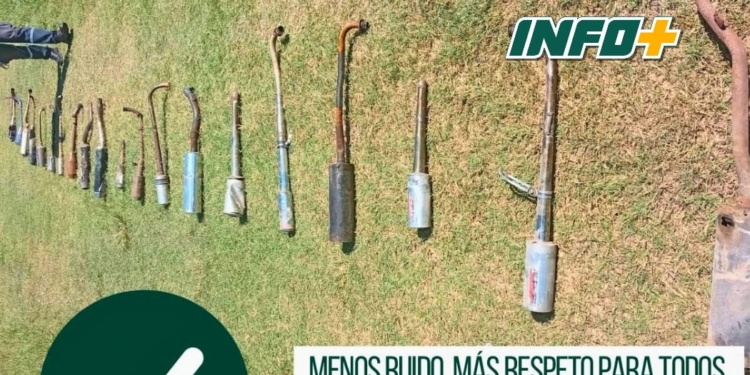 Más control y convivencia: San Genaro destruyó caños de escape no reglamentarios