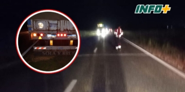 Totoras: un camión tuvo un desperfecto y derramó su carga sobre Ruta 91