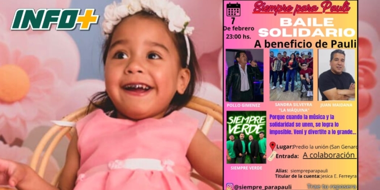 Campaña solidaria: organizan un baile a beneficio de Pauli en San Genaro