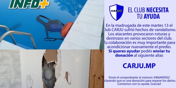El CARJU de Barrancas solicita colaboración tras sufrir actos de vandalismo