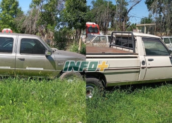 Del corralón a la Comuna: Andino recuperó dos camionetas abandonadas