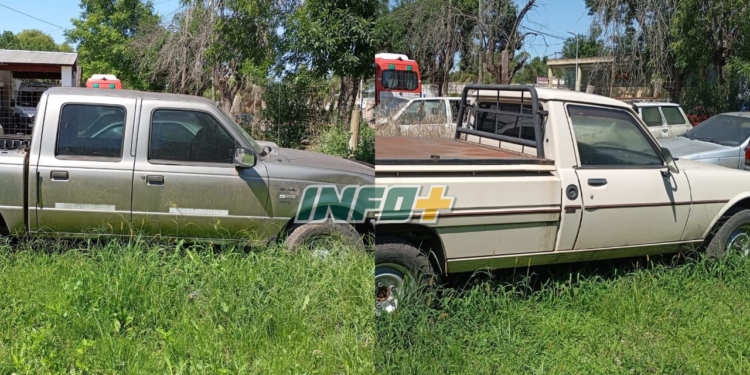Del corralón a la Comuna: Andino recuperó dos camionetas abandonadas