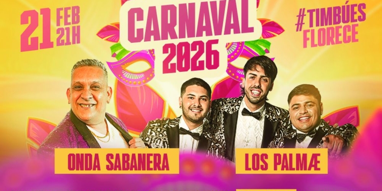 Timbúes invita a su noche de carnaval con comparsas, carrozas, cabezudos y bandas