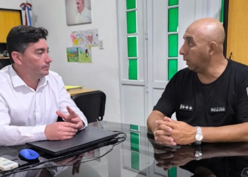 Juan Pablo Ruiz recibió al nuevo jefe de la Comisaría de Gaboto, Miguel Ángel Silva
