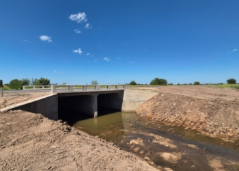Finalizaron la obra del Canal Irigoyen y su alcantarilla sobre Ruta 41s