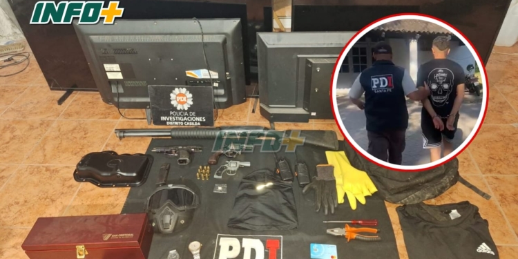 Cayó un delincuente que realizó violentas entraderas en Maciel, Barrancas y San Fabián