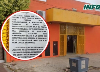 «Ni su mamá lo va a reconocer»: un supermercado de la región amenaza con «electrocutar» a delincuentes