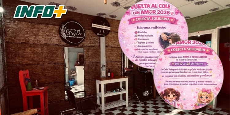 Oliveros: campaña “Vuelta al Cole Solidaria” con cortes de cabello a cambio de útiles escolares