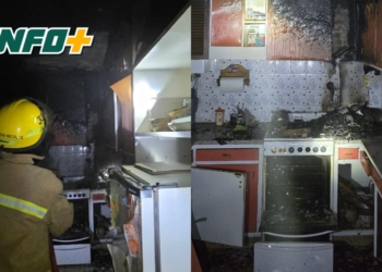 Incendio en zona rural de San Genaro: dos mujeres asistidas por precaución