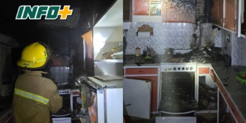 Incendio en zona rural de San Genaro: dos mujeres asistidas por precaución