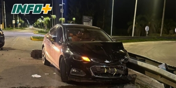 Discutió con su ex, lo persiguió y terminaron chocando en San Lorenzo