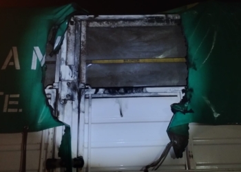 Principio de incendio de un camión en Gaboto: sospechan que fue intencional