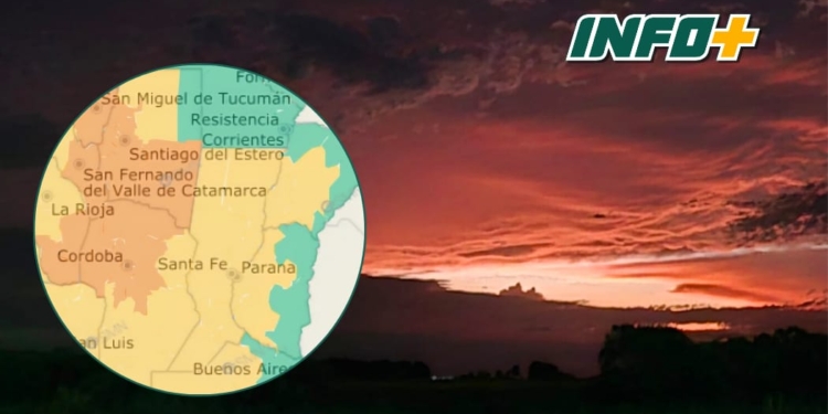 La región se encuentra bajo alerta amarillo por posibles tormentas
