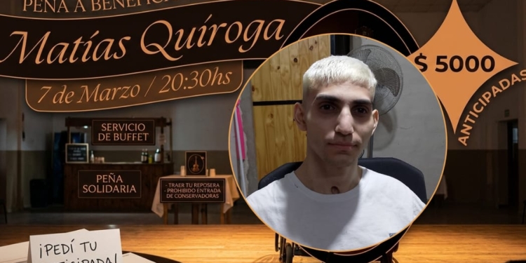 Maciel se une en una peña solidaria a beneficio de Matías Quiroga