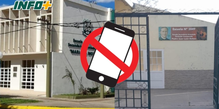 Dos escuelas secundarias de la región prohibieron el celular a sus alumnos