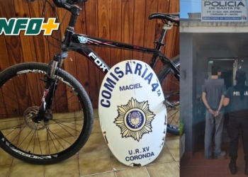 Maciel: recuperaron una bicicleta robada y aprehendieron a un hombre
