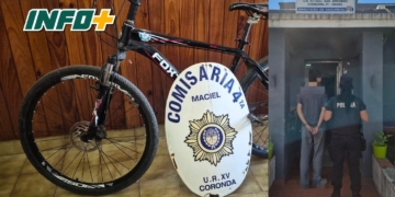 Maciel: recuperaron una bicicleta robada y aprehendieron a un hombre