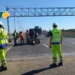 Comenzaron a instalar el sistema de pesaje dinámico en autopista y hay reducción de calzada