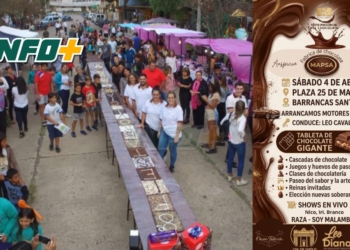 Barrancas se prepara para vivir la 13° Fiesta Provincial del Chocolate con una tableta gigante récord