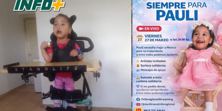 Organizan un streaming solidario para ayudar a Pauli a viajar por su tratamiento
