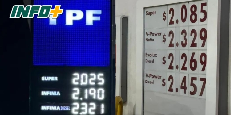 Por las nubes: la nafta volvió a aumentar y superó la barrera de los 2 mil pesos