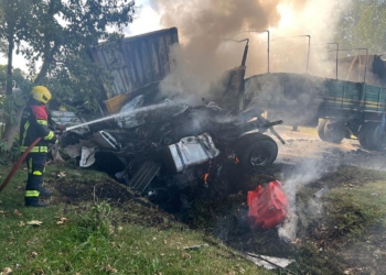 Buscan testigos del trágico choque de camiones donde perdió la vida un joven de Oliveros