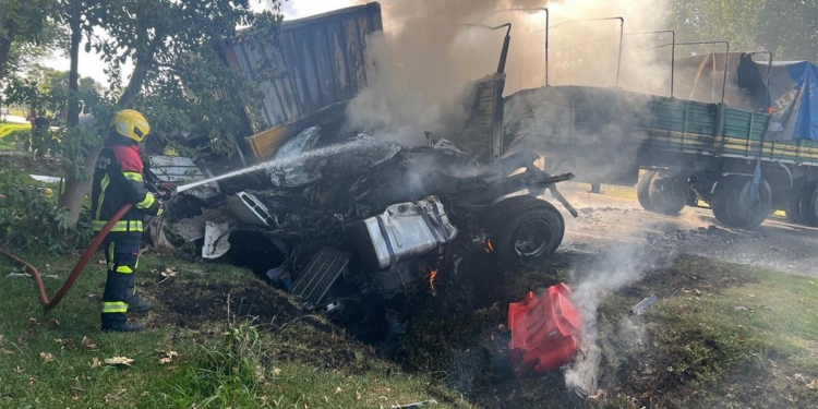 Buscan testigos del trágico choque de camiones donde perdió la vida un joven de Oliveros