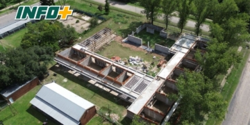 Reactivaron la construcción del nuevo edificio para la Escuela “Julio Maiztegui” de Pueblo Andino