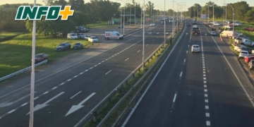 Tres heridos en dos despistes de motos sobre la autopista Rosario Santa Fe