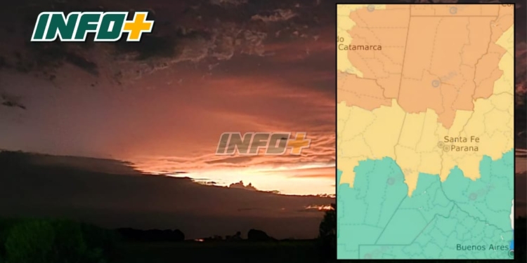 Alerta meteorológico por tormentas para el centro y norte de Santa Fe