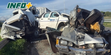 Impactante accidente múltiple en la autopista Rosario–Santa Fe: un herido derivado en helicóptero