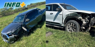 Dos camionetas colisionaron en la Ruta Nacional 34, a la altura de San Genaro
