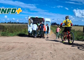 Un ciclista se descompensó y falleció en un camino rural entre Andino y Aldao