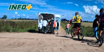 Un ciclista se descompensó y falleció en un camino rural entre Andino y Aldao