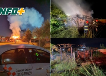 Un incendio consumió un quincho en Pueblo Andino durante la madrugada