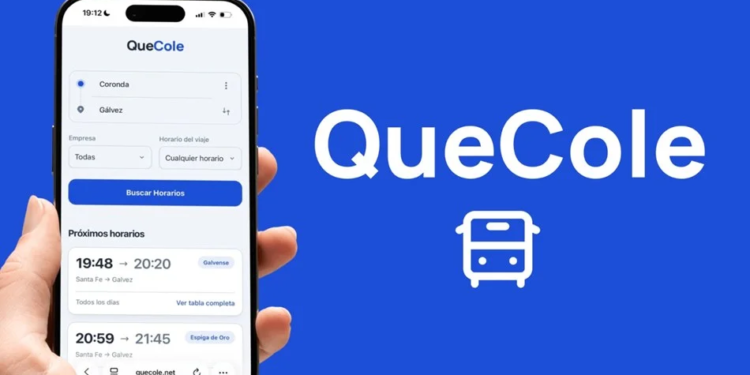 Un estudiante corondino creó «Quecole», para conocer los horarios de colectivos en la región