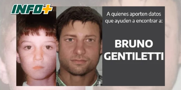 Aumentaron la recompensa por datos sobre la desaparición de Bruno Gentiletti