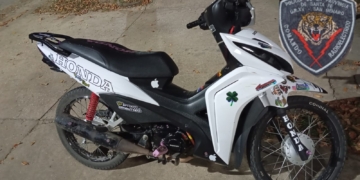 Recuperaron en San Genaro una moto robada en Rosario